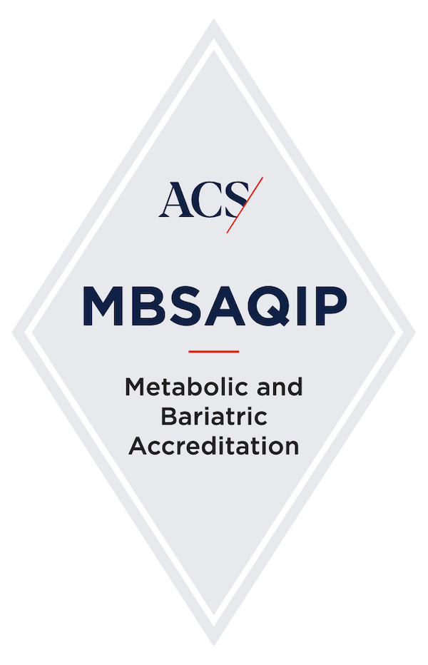 Logotipo de acreditación metabólica y bariátrica de la ACS